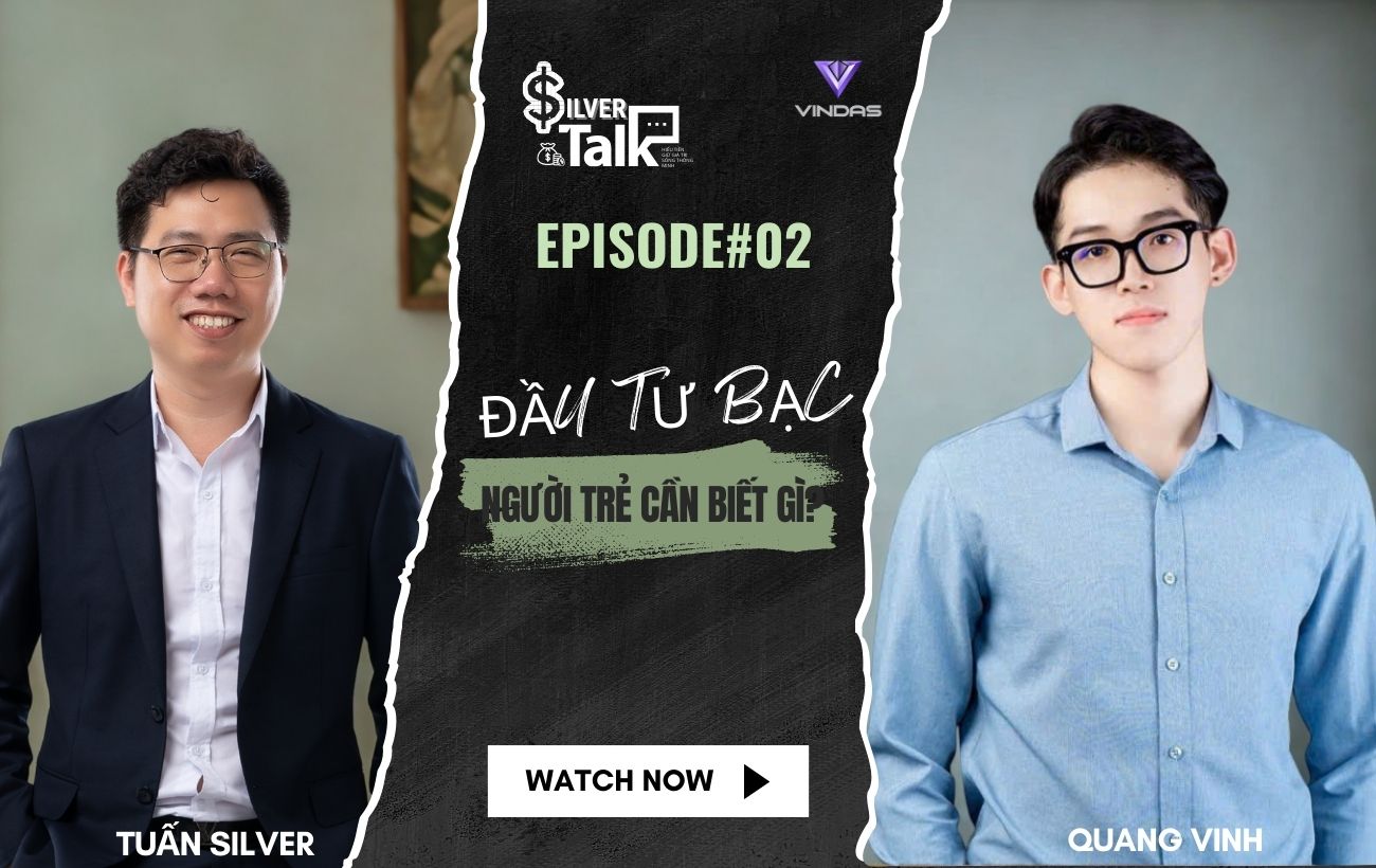 Silver Talk là series talkshow tài chính do Vindas thực hiện, dành cho người trẻ, dân văn phòng và phụ nữ muốn tìm hiểu cách đầu tư Bạc số hóa và tích lũy tài sản thật.Mỗi tập phát sóng sẽ mang đến:- Góc nhìn thực tế từ chuyên gia và khách mời - Giải đáp thắc mắc về thị trường Bạc, xu hướng đầu tư và quản lý tài chính cá nhân- Câu chuyện truyền cảm hứng để biến đầu tư thành lối sống bền vữngVINDAS – Tài sản thực cho người Việt. Đầu tư minh bạch, tích sản an toàn, chuyển nhượng dễ dàng.🌐Ghé thăm chúng tôi tại: https://vindas.io/
