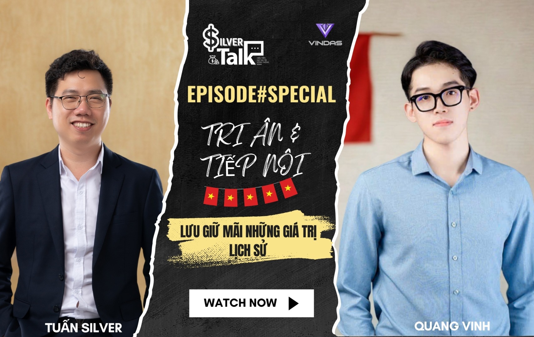 Silver Talk là series talkshow tài chính do Vindas thực hiện, dành cho người trẻ, dân văn phòng và phụ nữ muốn tìm hiểu cách đầu tư Bạc số hóa và tích lũy tài sản thật.Mỗi tập phát sóng sẽ mang đến:- Góc nhìn thực tế từ chuyên gia và khách mời - Giải đáp thắc mắc về thị trường Bạc, xu hướng đầu tư và quản lý tài chính cá nhân- Câu chuyện truyền cảm hứng để biến đầu tư thành lối sống bền vữngVINDAS – Tài sản thực cho người Việt. Đầu tư minh bạch, tích sản an toàn, chuyển nhượng dễ dàng.🌐Ghé thăm chúng tôi tại: https://vindas.io/