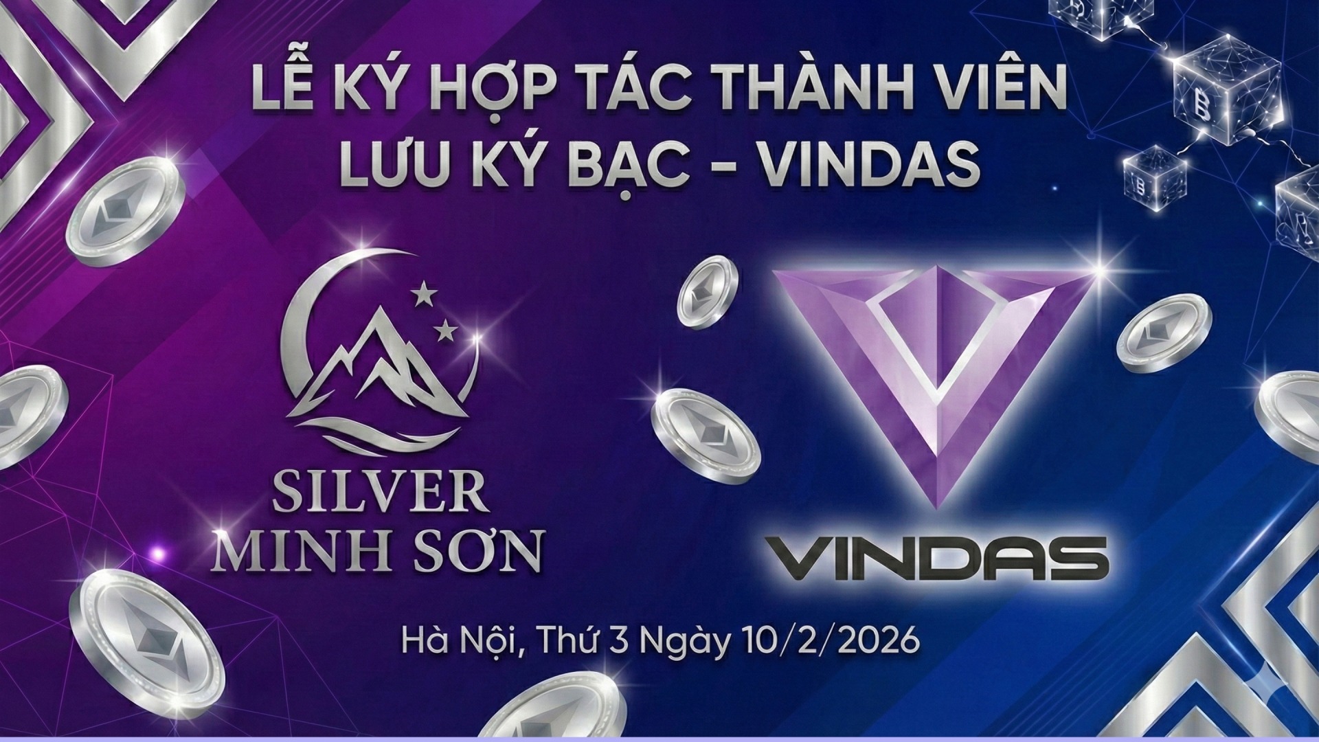 vindas Ký kết hợp tác với Thành viên lưu ký để phát hành tài sản Bạc số hóa